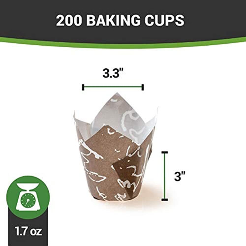 Panificio Premium 17oz Baking Cups Tallpetal Paper Baking Cu