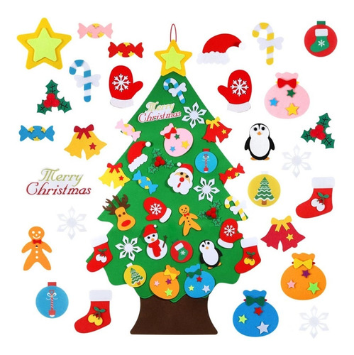 Manualidades Infantiles Arbol De Navidad De Fieltro