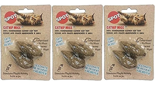 6 Pack Ethical Pet 100percent Catnip Candy Mice Cat Toy 3 Pa