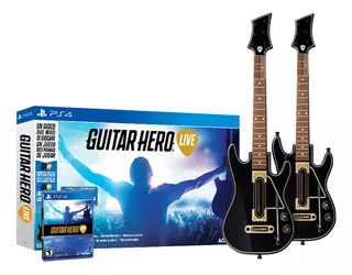 Guitar Hero Live Guitar Bundle Activision PS4/PS5 + 2 Guitarras