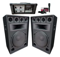 Comprar 2 Bafles 15 PuLG.\u002Fconsola Potenciada 9 Entradas\u002F1micoferta!!