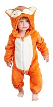 Comprar Macacão Raposa Kigurumi Pijama Animal Bebe Criança Fantasia