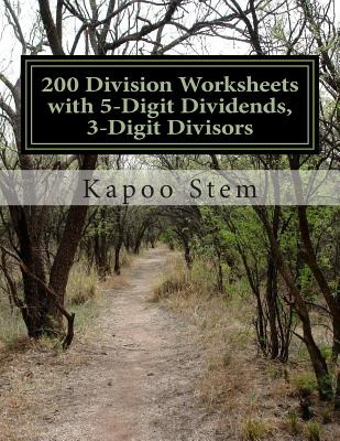 Libro 200 Division Worksheets With 5-digit Dividends, 3-d...