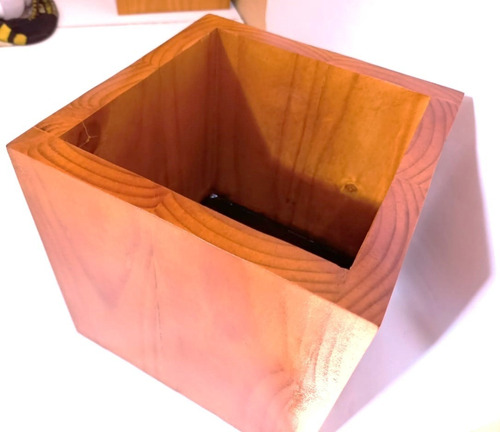 Imagen 8 de 10 de Porta Macetero De 4 Niveles Con Maceteros De Madera De Pino