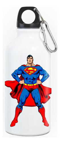 Termo Botilito Superman Heroe Caramañola Serie White