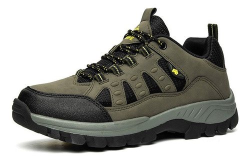 Hombre Casual Sneakers Outdoor Trekking Zapatos Negro