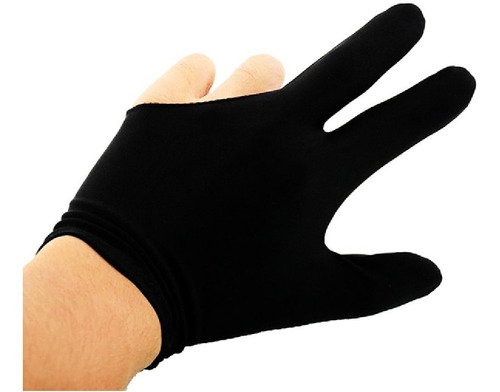 3 Guantes De Billar Profesionales Negros