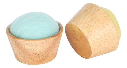 Pin Cushion, 2 Unidades, Cuenco Vertical De Madera Con Forma
