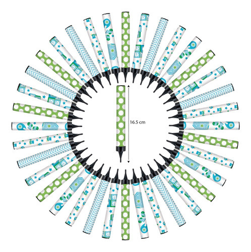 25 Pzas. Vela Mágica De 16.5cm Baby Boy´s 3 Chispa Fría