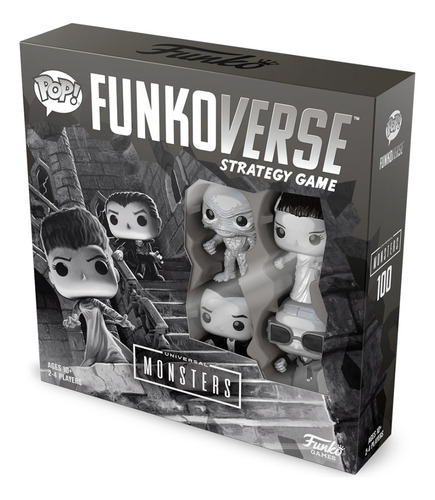 Funko Verse Strategy Game Universal Monsters 5 Mini Funkos