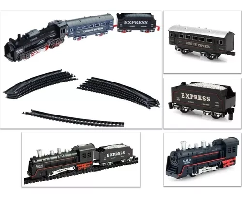 Comprar Ferrorama Pista Trem Locomotiva Luz e Som Dm Toys