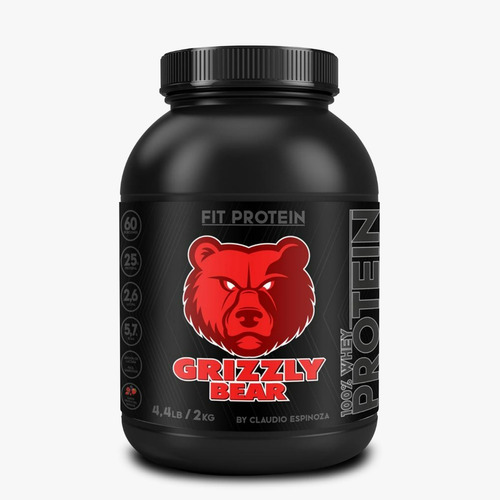 Proteina Fit 4.4lb Grizzly Bear 100% Whey Mantequilla Mani