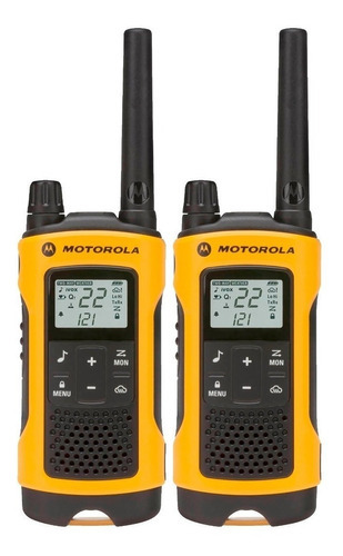 Handy Walkie Talkie Motorola T402 56 Km 22 Canales Backup Color Amarillo