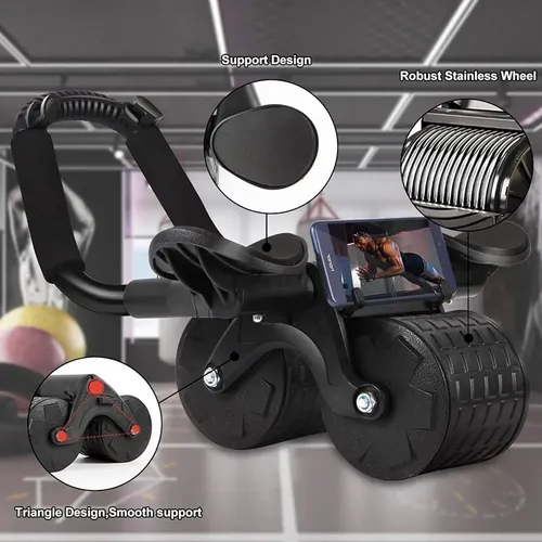 Rueda Abdominal De Rebote Automático Soporte Para Codos