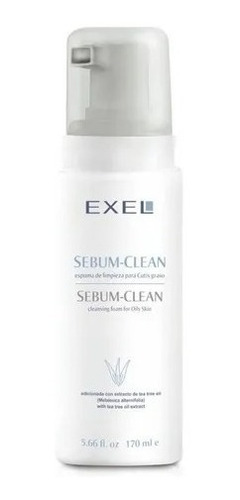 Imagen 1 de 3 de Sebum Clean Espuma Limpieza P/ Cutis Graso Tea Tree Oil Exel