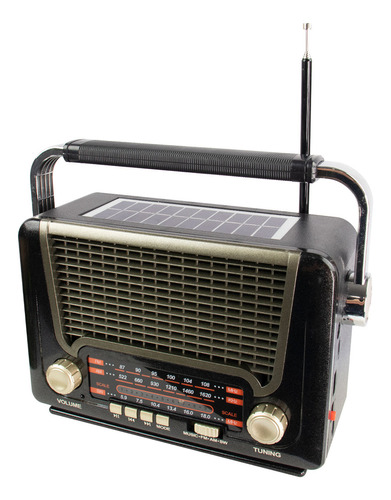 Rádio Portátil Ecopower Ep-f221 Usb/sd/aux Am/fm Bluetooth 110V/220V