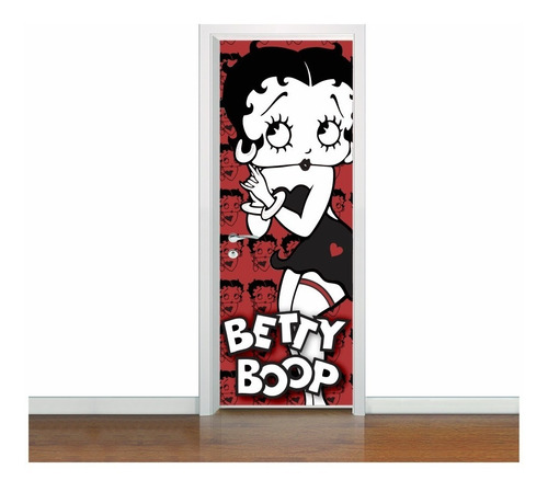 Adesivo Decorativo De Porta Betty Boop Mod1 (cod.bp1)