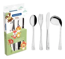 Comprar Talheres Tramontina Inox Infantil 4 Pçs Baby Friends