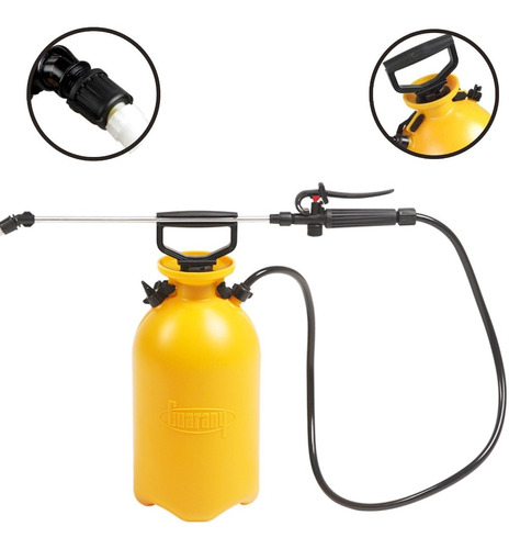 Pulverizador De Compressão Prévia Bomba Manual 7,6l Guarany Cor Amarelo