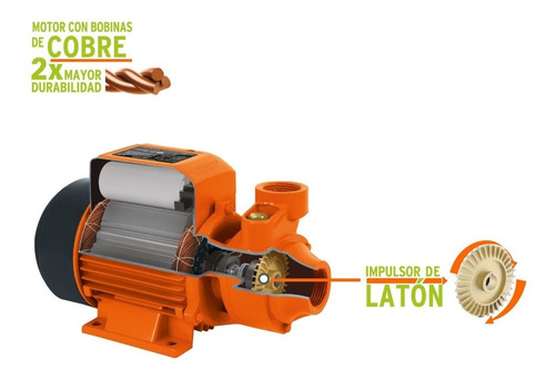 Imagen 2 de 6 de Bomba Agua Periferica 1 Hp Truper 10070