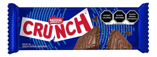 8 Pack Chocolate Con Leche Y Arroz Inflado Crunch Nestle 40