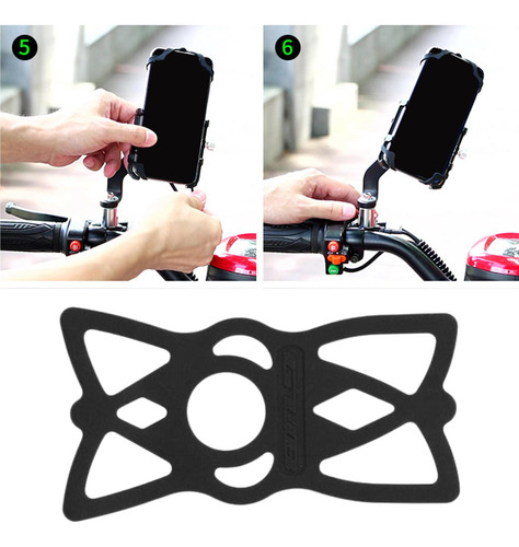Bandas De Silicona Para Bicicleta, Soporte De Negro