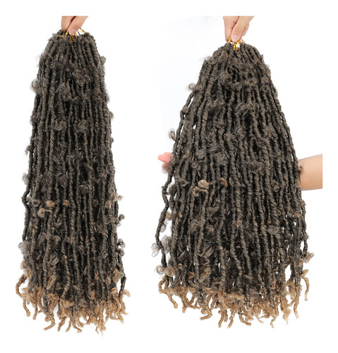 Rastas De Mariposa De 24 Pulgadas, Cabello De Ganchillo Sint