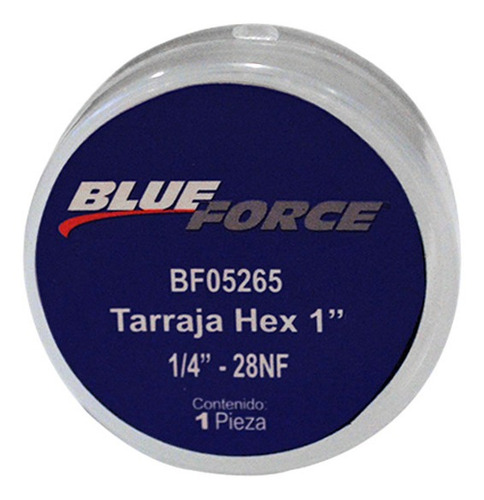 Tarraja Hexagonal Blue Force De 1/4pLG - 28 Nf