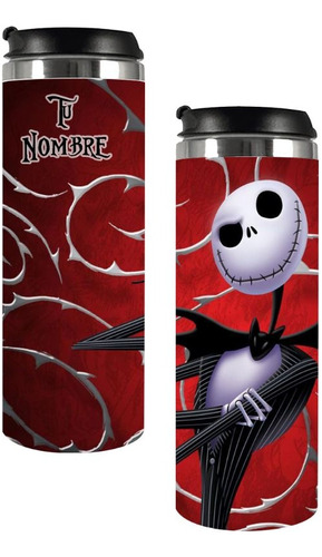 Termo Metalico Jack Skellington Personalizable