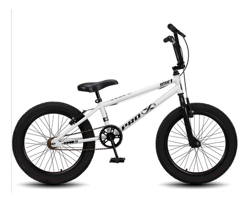 Bicicleta Aro 20 Bmx Pro X Pneu Balão Freio Vbreik Infantil Cor Branco