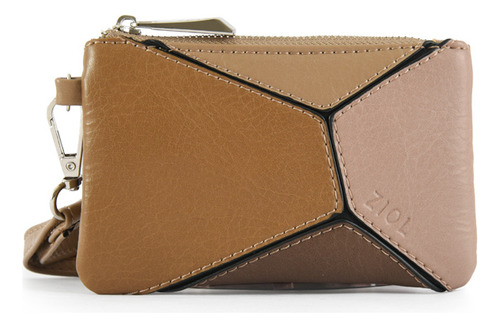 Monedero Araxa Rectangular Pequeña Taupe Ziol