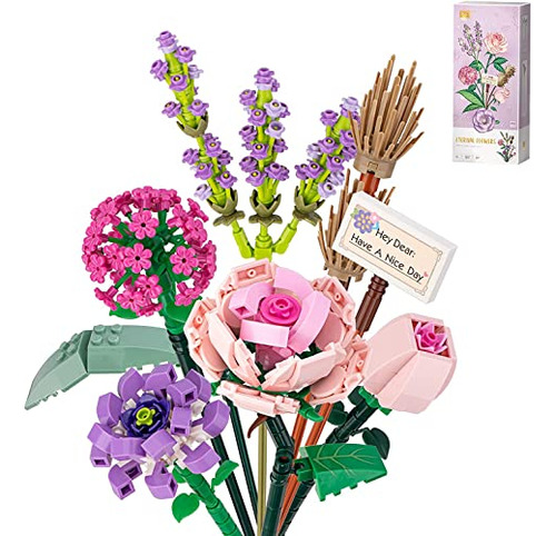 Ygyybpkn Taurusym Flower Bouquet Building Kit,artificial Flo