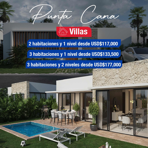 Venta De Villa Con Piscina En Punta Cana