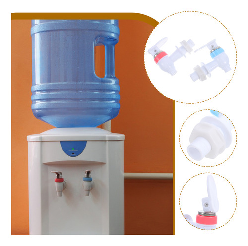 2 Unidades De Válvula Dispensadora De Água Vermelha E Azul P