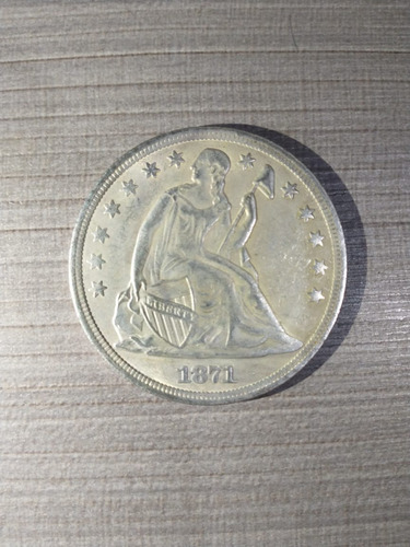 Moneda Antigua Del Año 1871