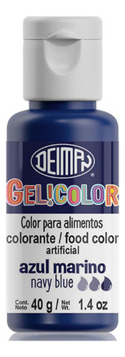 Colorante Azul Marino En Gel Comestible 40g Confitería