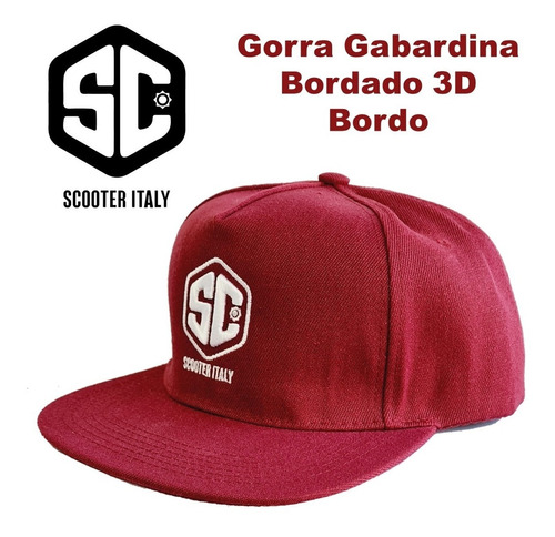 Gorra Scooter Italy Gabardina Bordado 3d Snapback Skaters