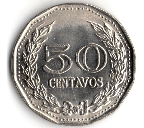 50 Centavos 1972 Variedad Con El Reverso Remarcado