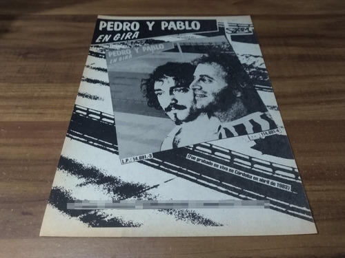(pc557) Publicidad Pedro Y Pablo * En Gira * 1984