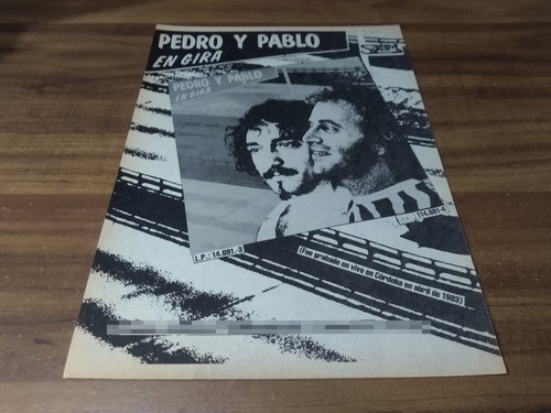 (pc557) Publicidad Pedro Y Pablo * En Gira * 1984 (Usado)