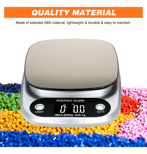 Báscula Digital Portátil De Alta Precisión 5 Kg/0,1 G Para C