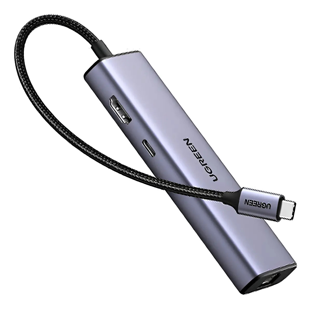 Hub Usb-c 6 En 1 Ugreen 3 Usb-a, 1 Usb-c, Hdmi 4k/30hz Gris