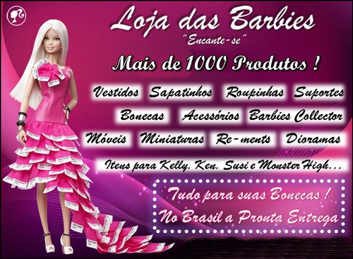 Vestido Bailarina Para Boneca Barbie + Sapatilhas Ballet 06m