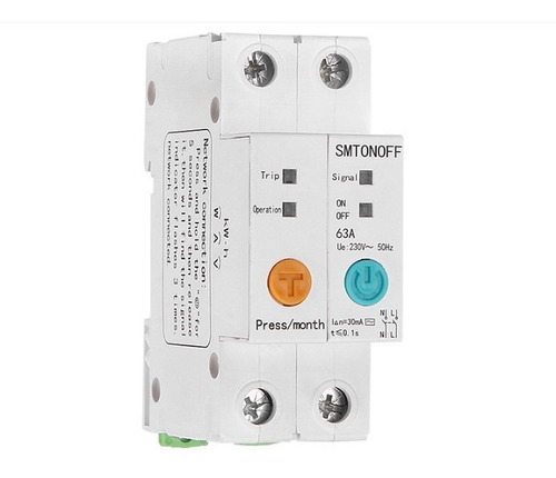 Imagem 1 de 10 de Disjuntor Medido De Energia 1-63a Alexa E Google Home