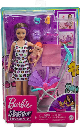 Muñeca Barbie Skipper Babysitters Tarde De Paseo Niñera