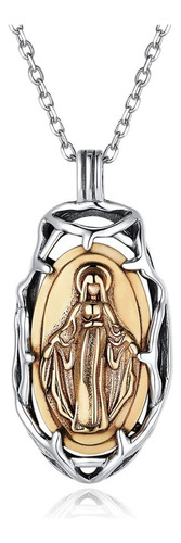 Collar De La Virgen María, Joyería Cristiana De Plata De Ley