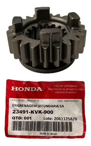 Engrenagem Secundaria Da 5a Xre300 Original Honda