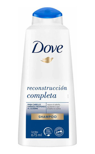 2 Shampoo Dove Reconstrucción Completa 675ml.