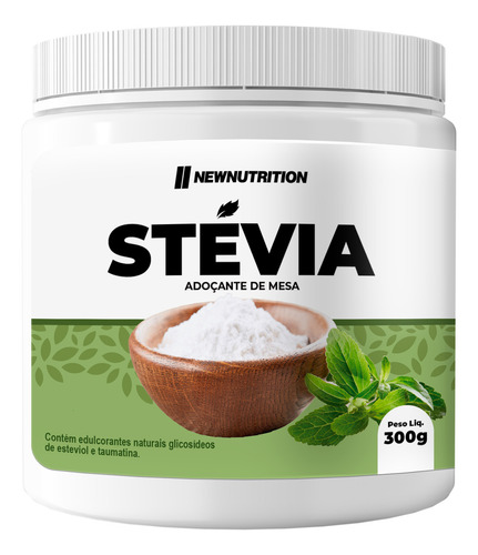 Adoçante Stevia 100% Natural 300g Newnutrition