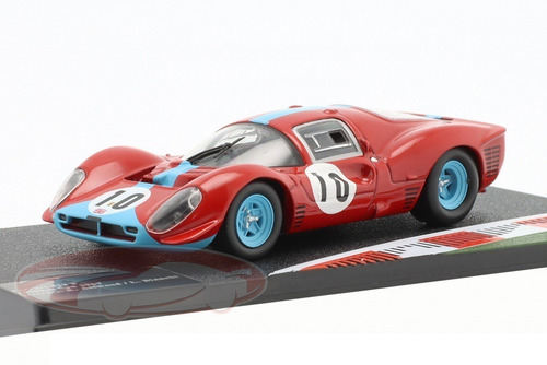 Ferrari 412 P # 10 1000 Km Spa 1967 3ro Attwood Bianchi 1/43